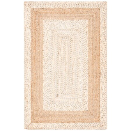 Safavieh 4 x 6 ft. Natural Fiber Flat Weave Rectangle Area Rug, Natural NF888A-4